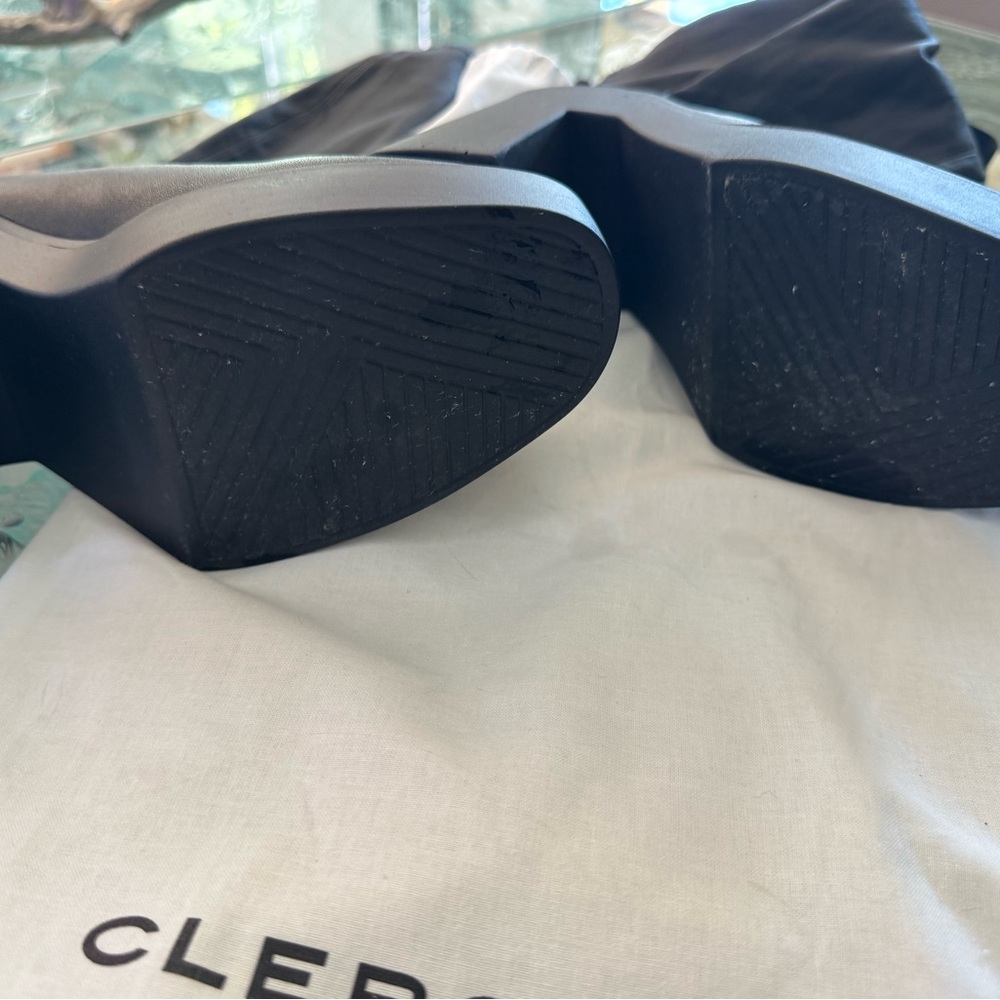 Robert Clergerie Black Suede Platform Boots - Picture 6 of 8
